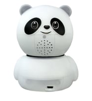 Pazariz Panda Görünümlü 360° 1080p Ip Güvenlik Kamerası Gece GörüşlüWifi Kamera (Beyaz)