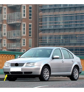 VW Bora 1999-2005 Ön Tampon Sağ Izgara Kapak 1J5853666B