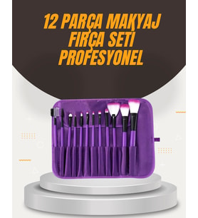 Fondöten, Allık Ve Far Uygulamalarına Uygun 12 Parça Makyaj Fırça Takımı Ergonomik Saplı