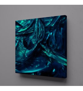 PETROL TONLARI KANVAS TABLO 40x40cm (Karışık)