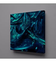 PETROL TONLARI KANVAS TABLO 40x40cm (Karışık)