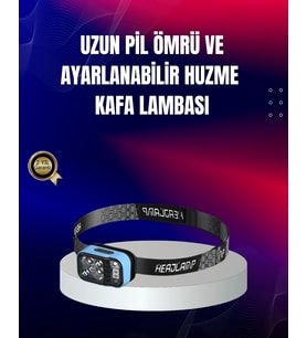 Süper Parlak Led Kafa Feneri 3 Renk 53 Mod Type C Şarjlı