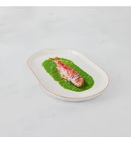 GÜRAL PORSELEN Bilbao 2 Parça 20 Cm Kayık Tabak - Copper Bakır