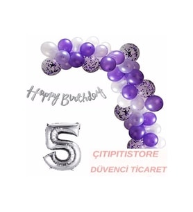Çıtıpıtıstore 0-9 Yaş Balon Zincir Set