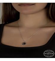 Crystal İris Yeşil Taşlı 925 Ayar Gümüş Kolye