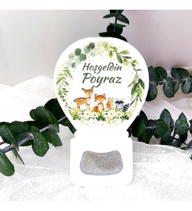 30 Adet Sevimli Ceylanlı Yeni Doğan Bebek  Buzdolabı Magnet-