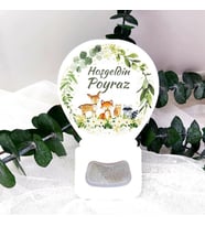 30 Adet Sevimli Ceylanlı Yeni Doğan Bebek  Buzdolabı Magnet-