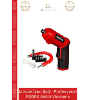 Profesyonel Kompakt Ergonomik Tasarım Lityum İyon Şarjlı Vidalama