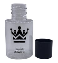 100 Adet Duş Jeli Yazılı Boş Şişe Standart Otel Tipi 30 ML Silindir Şişe Tek Kullanımlık Kullan At