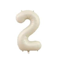 Benim Marifetlerim 2 Rakamı Krem Folyo Balon 34 inch 86 cm