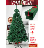 Yılbaşı Çam Ağacı 180 Cm 580 Dal Demir Ayaklı