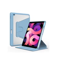 Apple iPad Pro 10.5 (7.Nesil) Uyumlu Kılıf Zore Nayn Dönebilen Standlı Kılıf (Açık Mavi)