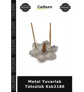 Özel Üretim Dekoratif Ev Aksesuarı Hediyelik Metal Yuvarlak Tütsülük