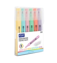 KRAF 315G FOSFORLU KALEM TRİO PASTEL COLORS 6'LI