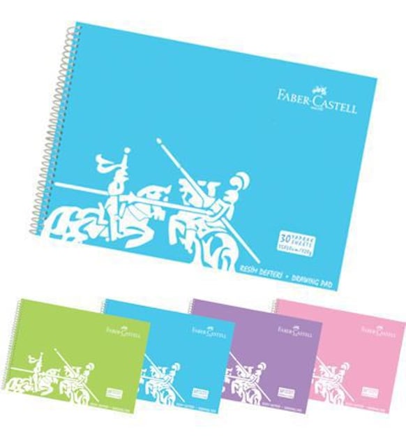 Faber-Castell Picture Book With PP Cover - 35 X 50 Cm, 30 Sheets, 120g Paper, Eco-Friendly PET Spiral - View #7