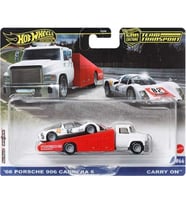 Hot Wheels Team Transport 2024 Mix 2-66 Porsche 906 Carrera 6 HRV47 1:64 Ölçek