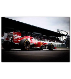 Cakatablo Ferrari Formula Yarış Pistinde MDF Tablo