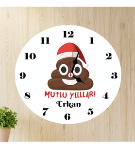 Esprili Yılbaşı Duvar Saati