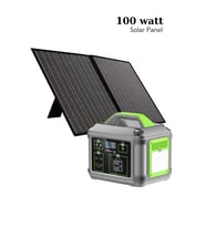 100 Watt 18 Volt 5.5 Amper Solar Monokristal PV Modüllü Katlanabilir Çantalı Güneş Paneli