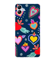 PrintiFy Samsung Galaxy A04e ile Uyumlu Retro Color 3  Kamera Korumalı Şeffaf  Kılıf