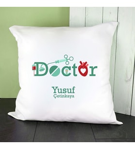 Kişiye Özel Doktorlara Özel Mesleki Temalı Kare Yastık