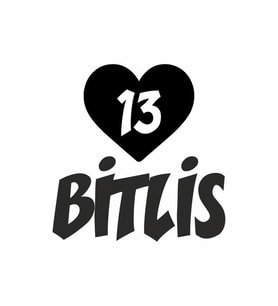 Kalpli 13 Bitlis Araba Sticker siyah 20x15 CM (Siyah)