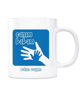 Canım Babam Kişiye Özel İsimli Kupa Bardak - Lacivert