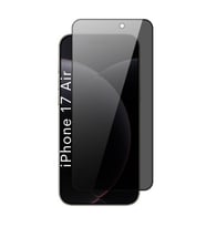 iPhone 17 Air Uyumlu Tam Kaplayan Hayalet Cam Siyah Karartma Ekran Koruyucu Cam Anti-Static