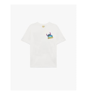 Koton Stitch Lisanslı Ekru Kadın T-Shirt 6SAL10115IK