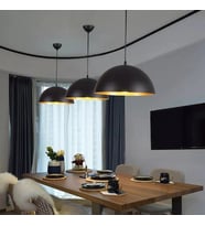 RİOLİGHT VİNTAGE,MODERN MUTFAK,ODA,CAFE İÇİN 1XE27 SİYAH METAL SARKIT AVİZE ÇAP:40CM 1ADET FİYATIDIR