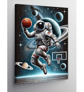 Kanvas Tablo Basketbol ve Astronot