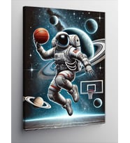 Kanvas Tablo Basketbol ve Astronot