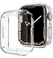 Apple Watch Series 10 42mm Kılıf 360 Full Round Soft Silicone Şeffaf [Watch Series 10 42mm ile Uyumlu Kılıf - Şeffaf]