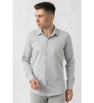 White Stone Adliswil G9501 Regular Fit Armürlü Pamuklu Gömlek Gri