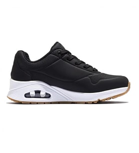skecher 73690 BLK UNO -STAND ON AIR GÜNLÜK SPOR AYAKKABI (Siyah)