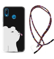 Huawei P20 Lite Mate 10 20 Lite Pro P40 Lite KılıfBoyun Asklı Rasta Silikon Panda Sevimli 1738