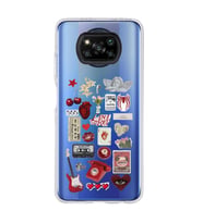 Poco X3 PRO / X3 NFC Uyumlu Lana Del Rey Sticker Tasarımlı Şeffaf Telefon Kılıfı