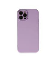 Apple İphone 12 Pro Max Kılıf Lansman Glass Kapak - Lila