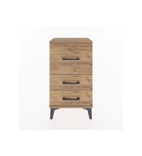 Arges Komodin 3 Çekmeceli 44x30x80 Çam-Çam