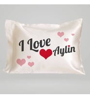 Kişiye Özel Sevgililere Özel İsim Yazılı I Love You Yastık