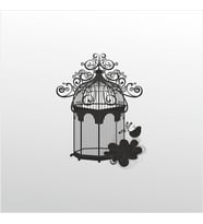 Folyo Sticker Kuş Kafesi ADKPQUY764 80cm Uzunluk (Karışık)