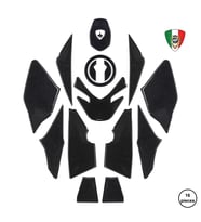 Grippatch - MV Agusta Turismo Veloce ile Uyumlu Kaydırmaz 6D Karbon 16 Parça Tank Pad Seti GC38