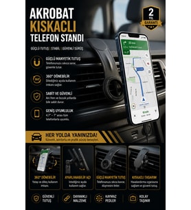 Katlanabilir Manyetik Araç Telefon Standı Kompakt Tasarım