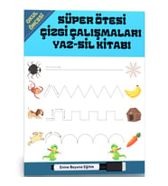 Okul Öncesi Süper Ötesi Çizgi Çalışmaları YAZ-SİL Kitabı