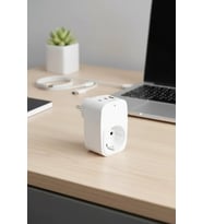 Tekli Yüksek Voltaj Korumalı Duvar Prizi 2x Type-c 1x Usb Çıkışlı Priz Grup Priz Çoğaltıcı Beyaz