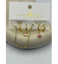 Vip 6'lı Gold Küpe - 25-vip166