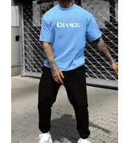 Unisex Chance Baskılı Eşofman Takımı (Bebe Mavi)