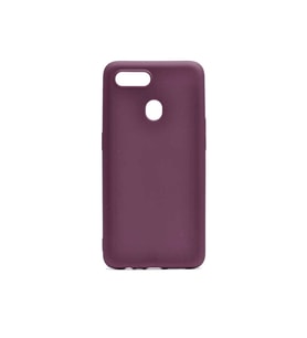 Oppo AX7 Uyumlu Kılıf Zore Premier Silikon Kapak (Mürdüm)