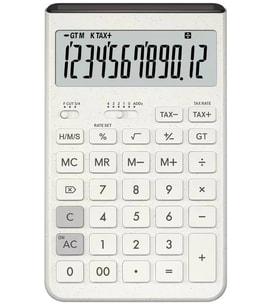 Casio JT-200T-WE 12 Hane Beyaz Masa Üstü Hesap Makinesi