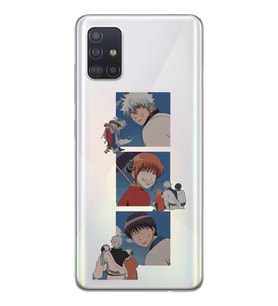 Samsung Galaxy A71 Uyumlu Gintama Tasarımlı Şeffaf Telefon Kılıfı